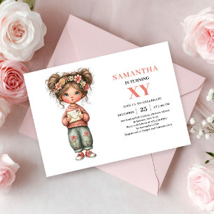Magical Fairy Girl Birthday Pastel Floral invite
