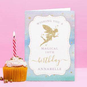 Magical Fairy Girls Any Age Birthday Card