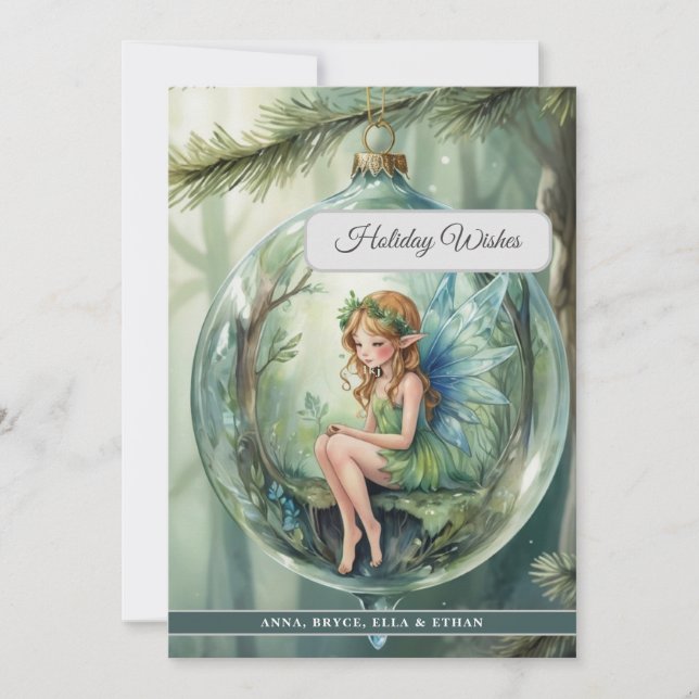 Magical Fairy Holiday Card (Front)
