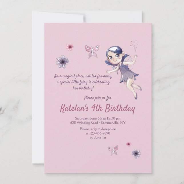Magical Fairy Invitation (Front)