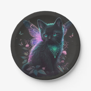 Magical Fairy Kitten Paper Plate