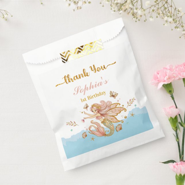 Magical Fairy Mermaid Girl's Birthday Party Favour Bags (Sealed)