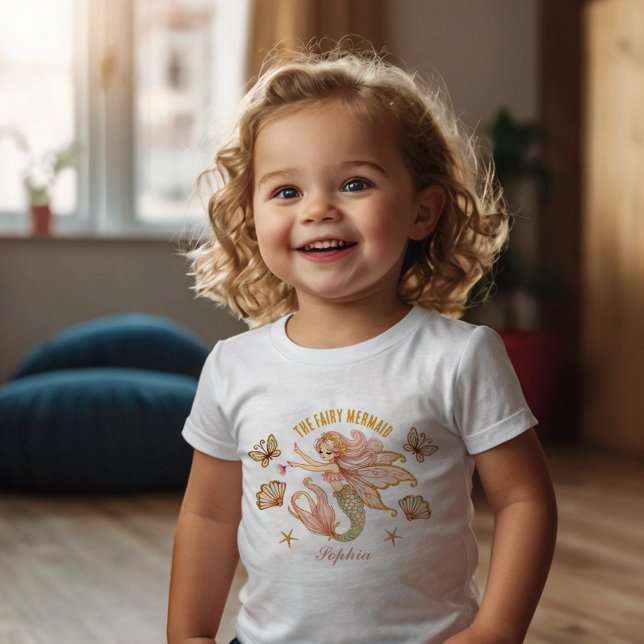 Magical Fairy Mermaid Toddler Birthday Shirt (Creator Uploaded)