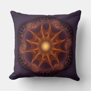 Magical fairy mystical fractal pattern cushion