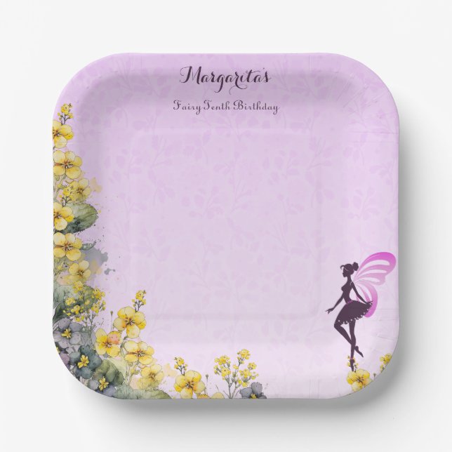 Magical Fairy party decorations Paper Plate (Front)