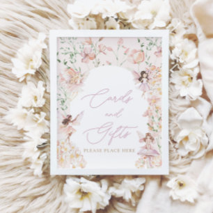 Magical Fairy Pink Girls Cards and Gifts Sign
