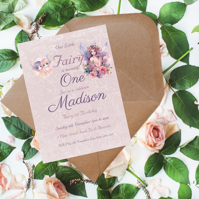 Magical Fairy Pink pastel One Birthday  Magnet (Creator Uploaded)