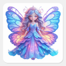 Magical Fairy Princess with Glowing Butterfly Wing