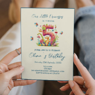 Magical Fairy Tale 5th Birthday Party  Invitation