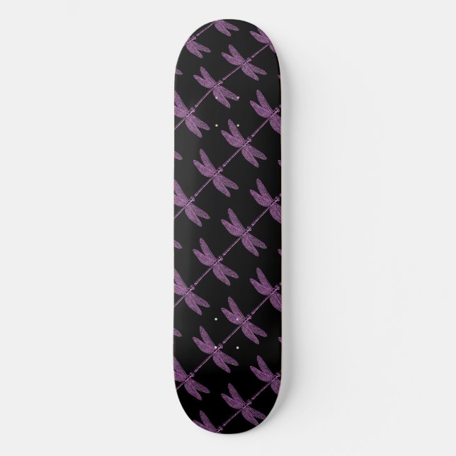 Magical Fairy Tale Fantasy Dragonfly Skateboard (Front)