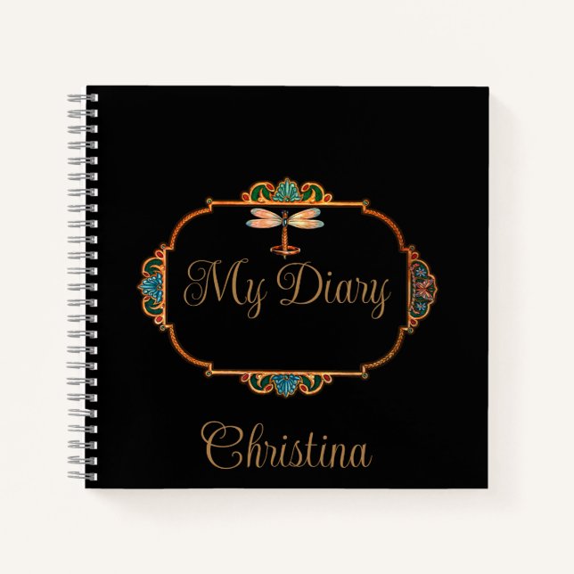 Magical Fairy Tale Fantasy Personalised Diary Notebook (Front)
