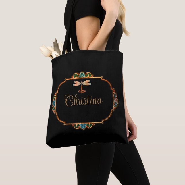 Magical Fairy Tale Fantasy Personalised  Tote Bag (Close Up)