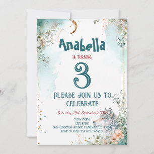 Magical Fairy Tale Kids Birthday Party Invitations