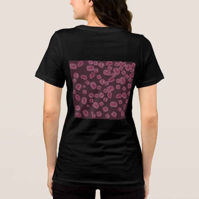 Magical Fairy Women's T-shirt – Purple Illustratio Tri-Blend Shirt (Back)