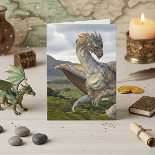 Magical Fantasy Bronze Dragon  Card