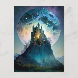 Magical Fantasy Castle Postcard