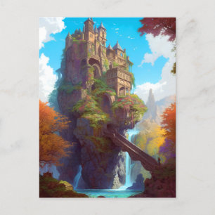 Magical Fantasy Castle Postcard