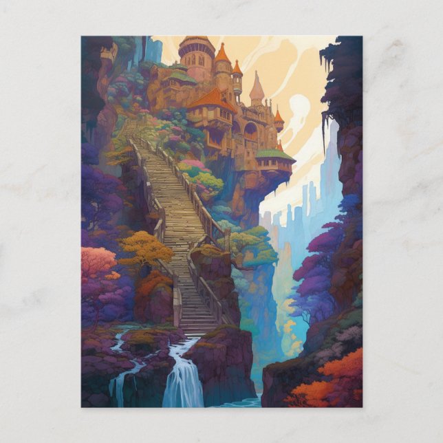 Magical Fantasy Castle Postcard (Front)