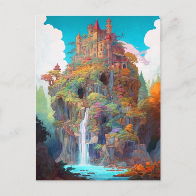 Magical Fantasy Castle Postcard (Front)