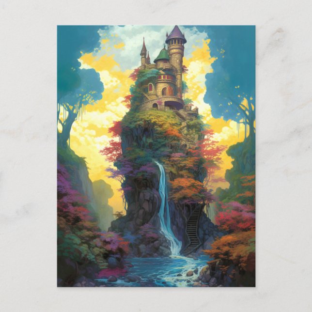 Magical Fantasy Castle Postcard (Front)