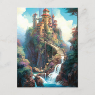 Magical Fantasy Castle Postcard