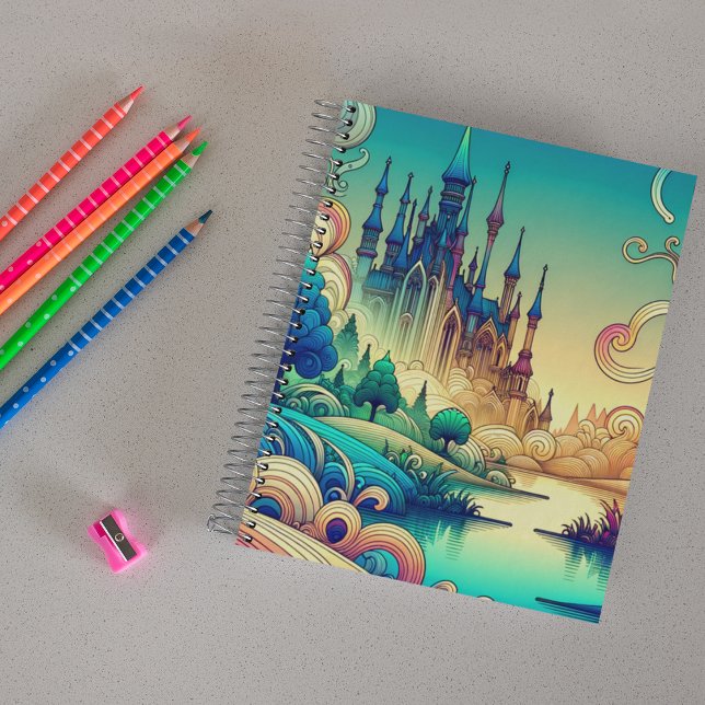 Magical Fantasy Castle Scene Notebook (Creator Uploaded)
