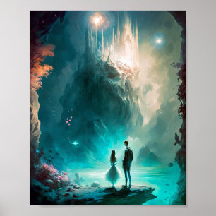 Magical Fantasy Landscape Art Poster