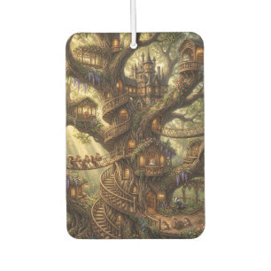 Magical Fantasy Treehouse Castle Car Air Freshener