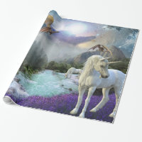 Magical Fantasy Unicorn Dragon Landscape