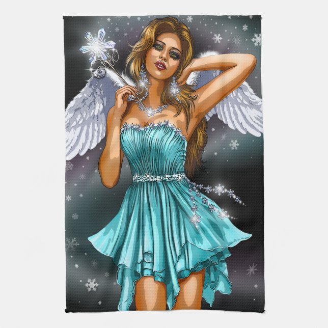 Magical Female Fairy Tea Towel (Vertical)