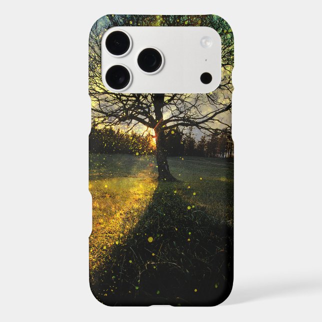 Magical fireflies dreamy landscape (Back)