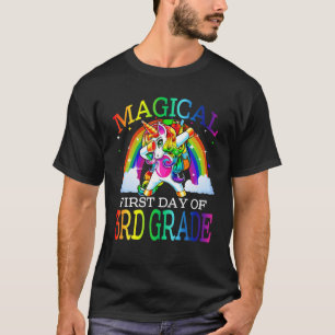 Magical First Day Of 3Rd Grade Unicorn Back To Sch T-Shirt
