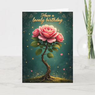 Magical Floral Birthday Card