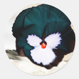 Magical Flower Print Classic Round Sticker