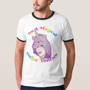 Magical Fluffin Unicorn Men's Basic Ringer T-Shirt