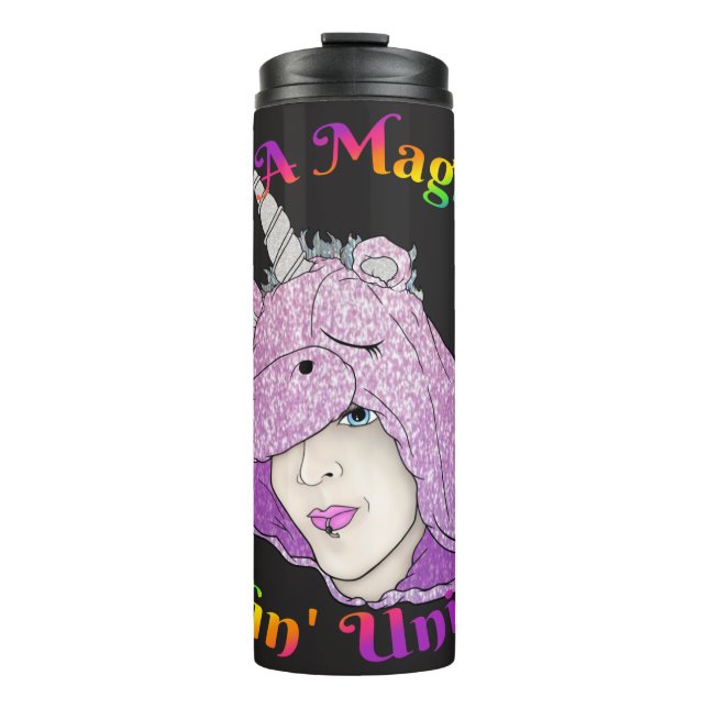 Magical Fluffin Unicorn Thermal Tumbler (Front)