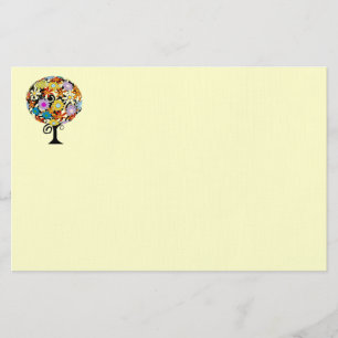 Magical Forest Circle of Love Flower Tree Wedding Stationery