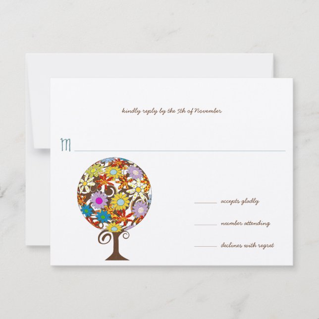 Magical Forest Circle of Love Wedding Invitations (Front)