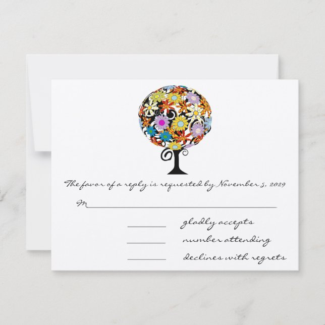 Magical Forest Circle of Love Wedding Invitations (Front)