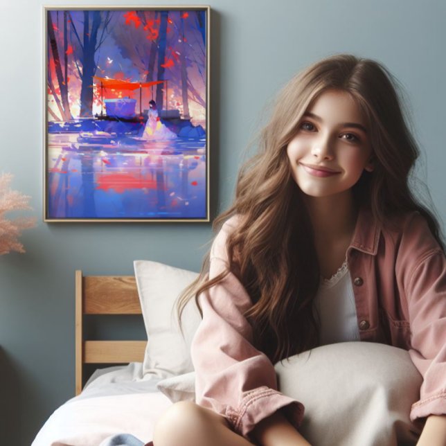 Magical Forest Colourful Anime Photo Print (Creator Uploaded)