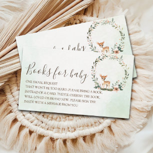 Magical Forest Deer Baby Shower Enclosure Card