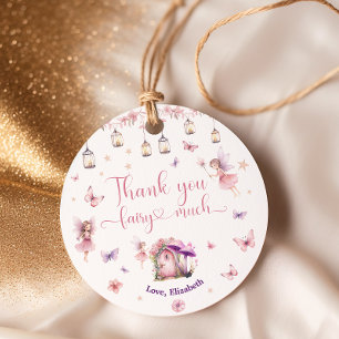 Magical Forest Fairy Floral Garden Birthday Favour Tags