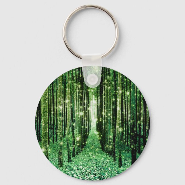 Magical Forest Green Mystery Key Ring (Front)