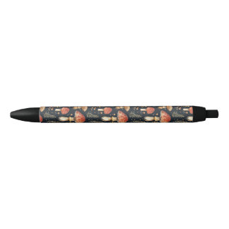 Magical Forest Mushroom Black Ink Pen