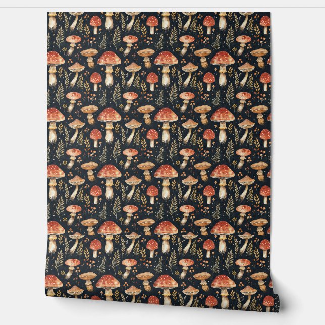 Magical Forest Mushroom Wallpaper (Unrolling)