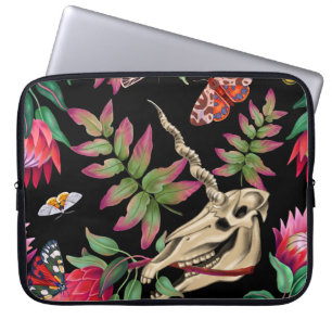 Magical Forest Unicorn Dark Pattern. Laptop Sleeve