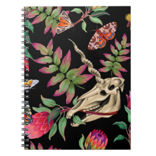 Magical Forest Unicorn Dark Pattern. Notebook