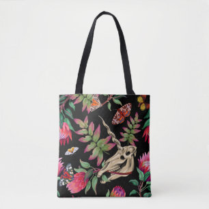 Magical Forest Unicorn Dark Pattern. Tote Bag