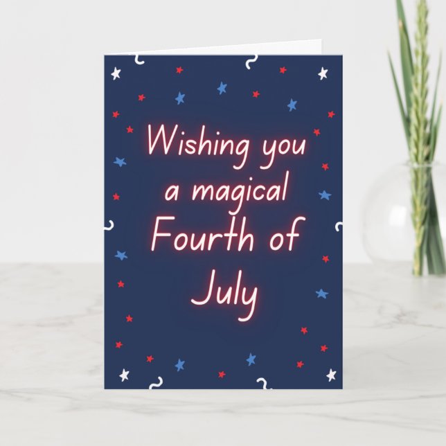 Magical Fourth of July  Card (Front)