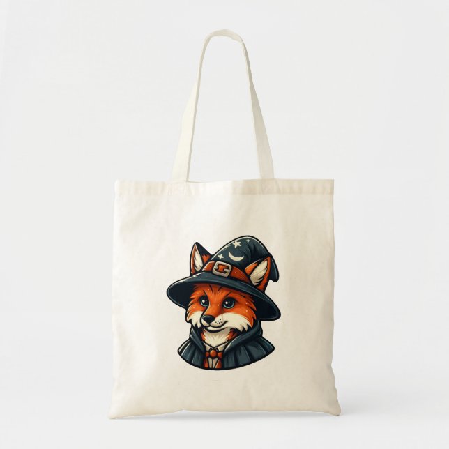 Magical Fox - Wizard Fantasy Tote Bag (Front)
